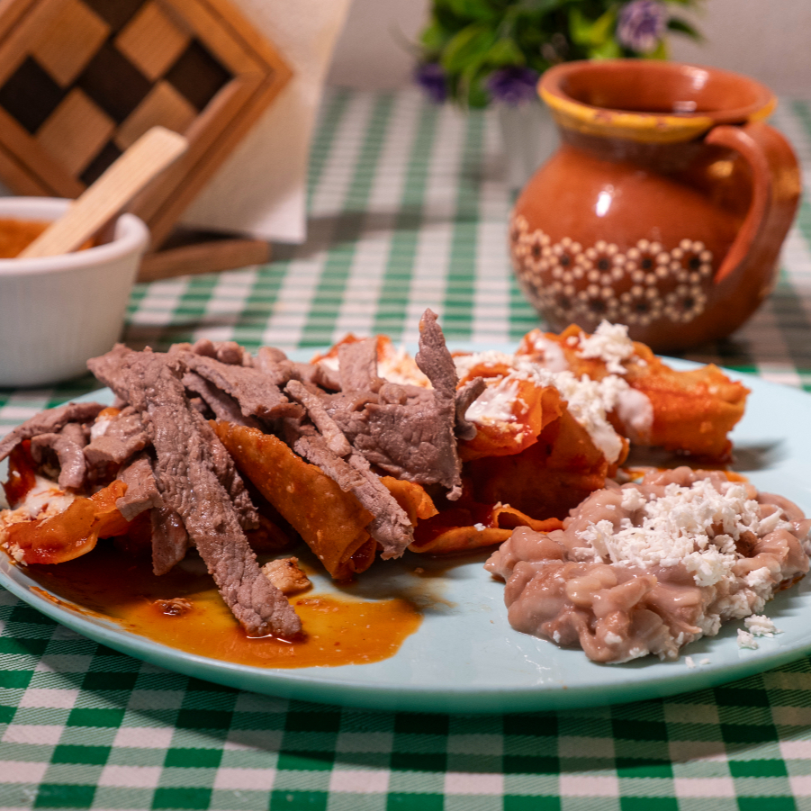 Chilaquiles con Asada