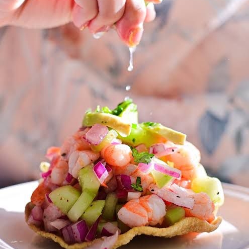 Tostada de Ceviche Nayarit