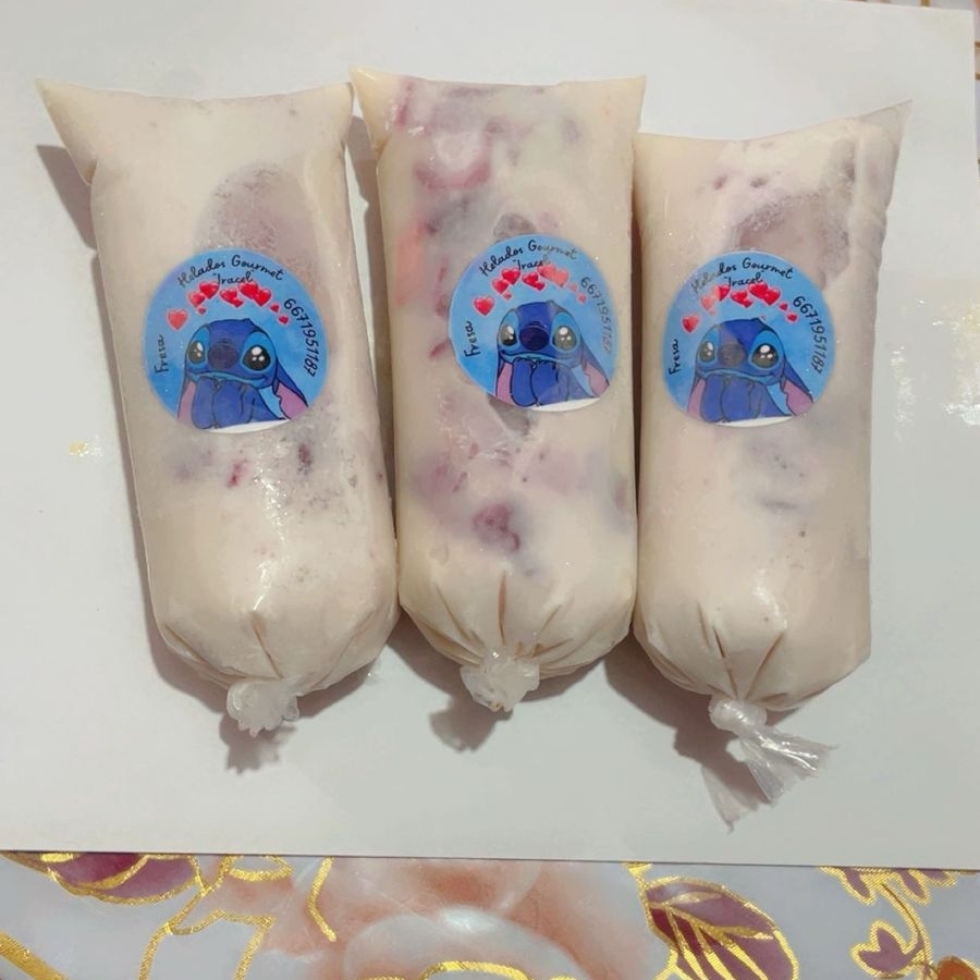 Helados Gourmet (Fresas c/crema)