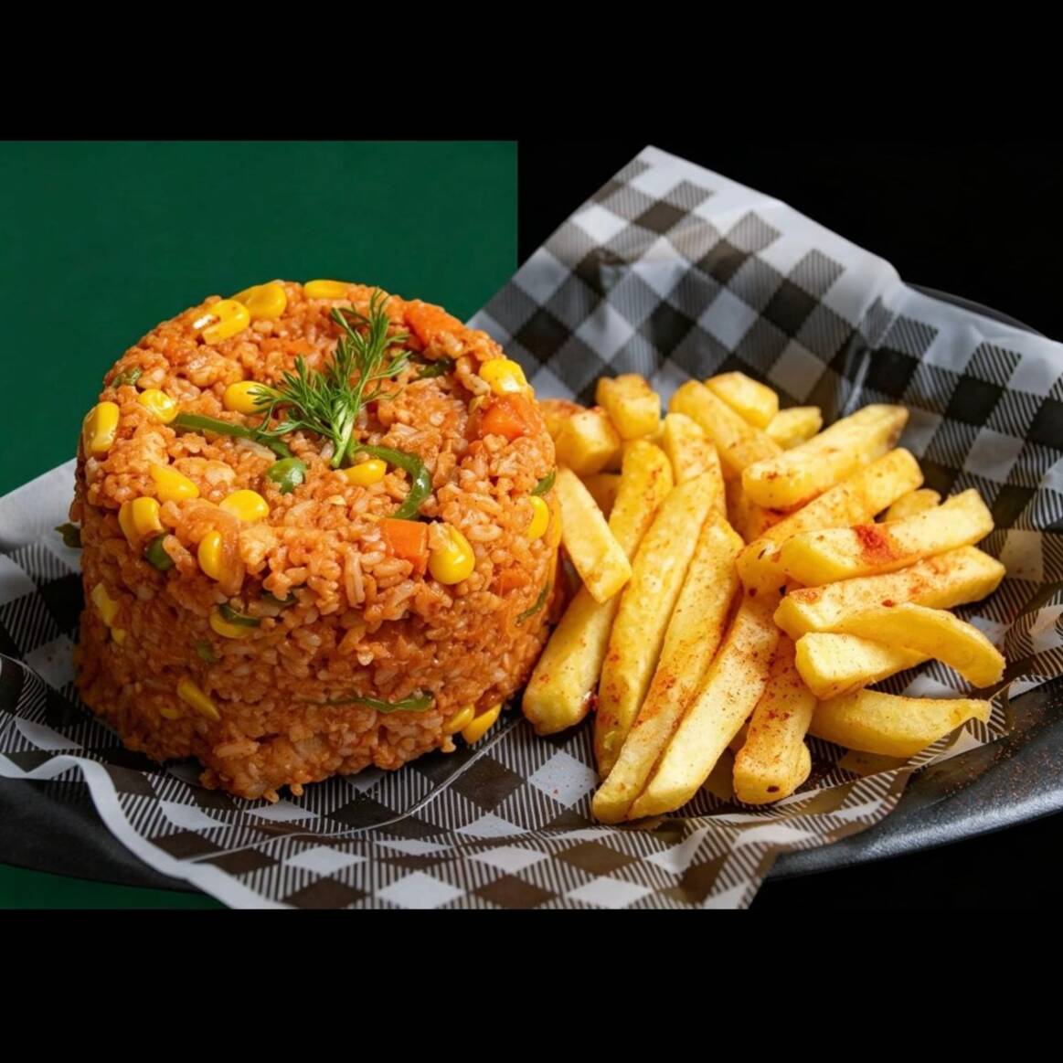 Arroz de Pollo + Papas Fritas