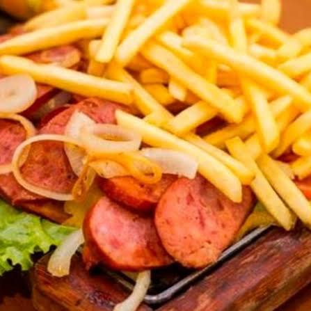 calabresa + batata frita