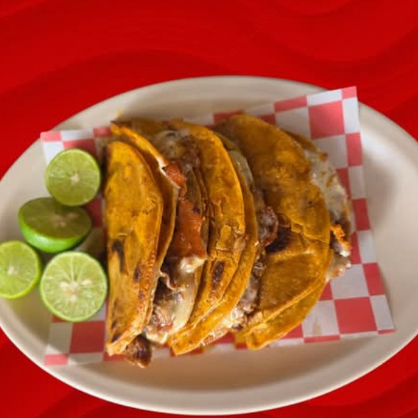 Taco Dorado de Barbacoa de Borrego