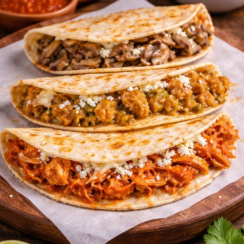 QUESADILLA DE CHICHARRON