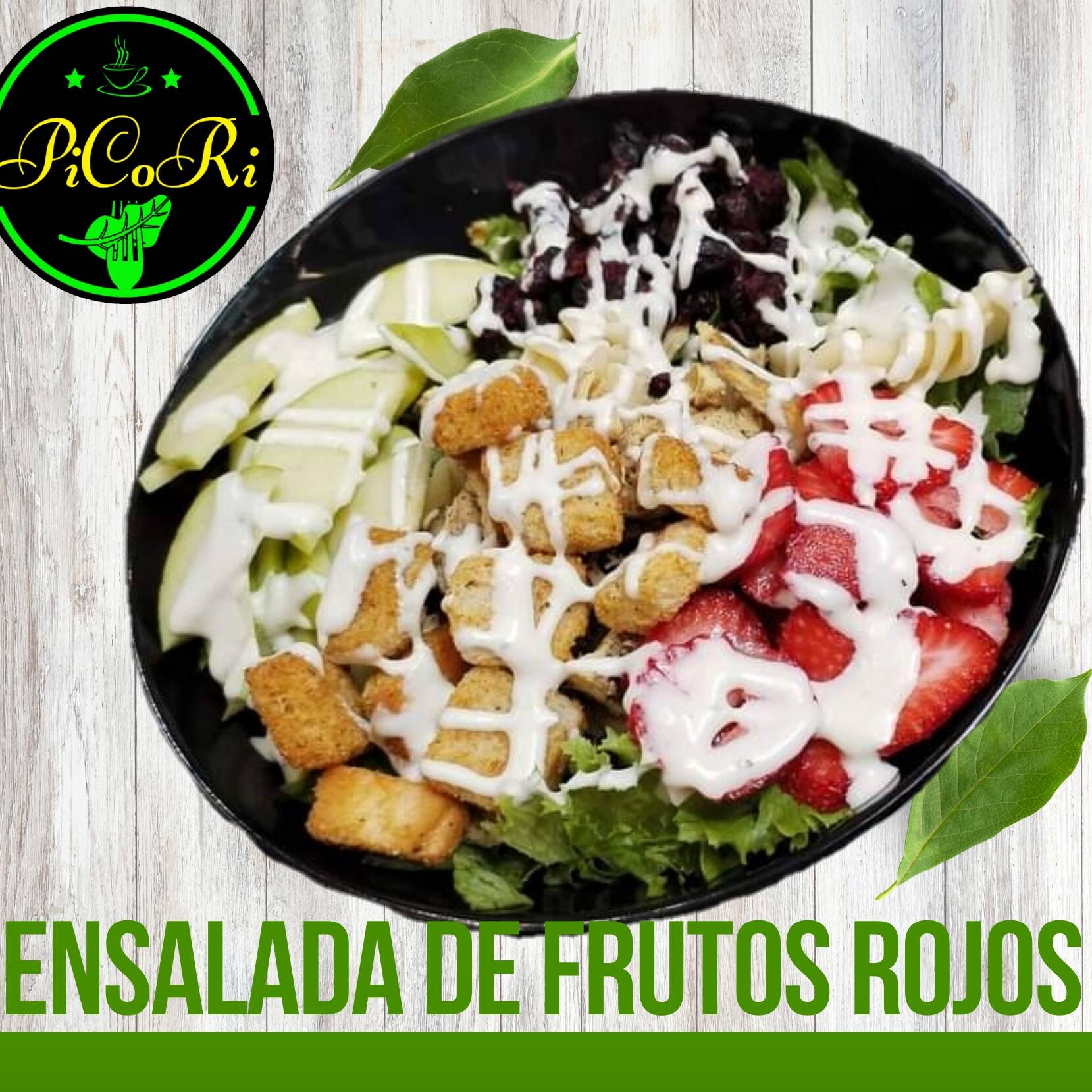 ENSALADA DE FRUTOS ROJOS CON POLLO