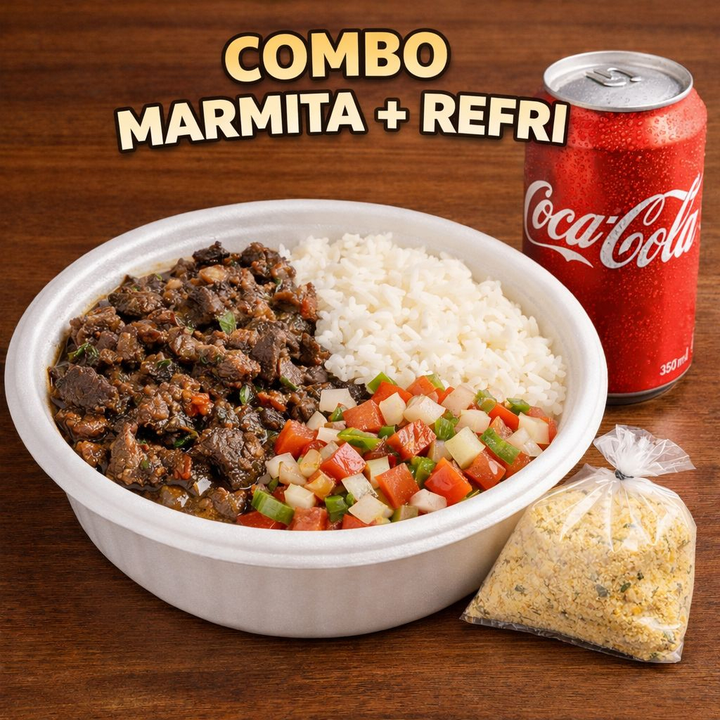 Marmita sarapatel + Refrigerante 350ml