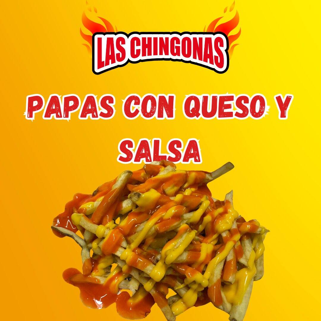 Papas a la Francesa Bañadas en Salsa y Queso Amari