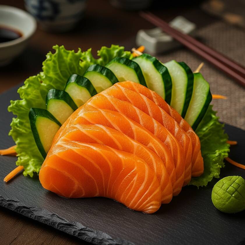 Deliciosas fatias da parte mais nobre do peixe