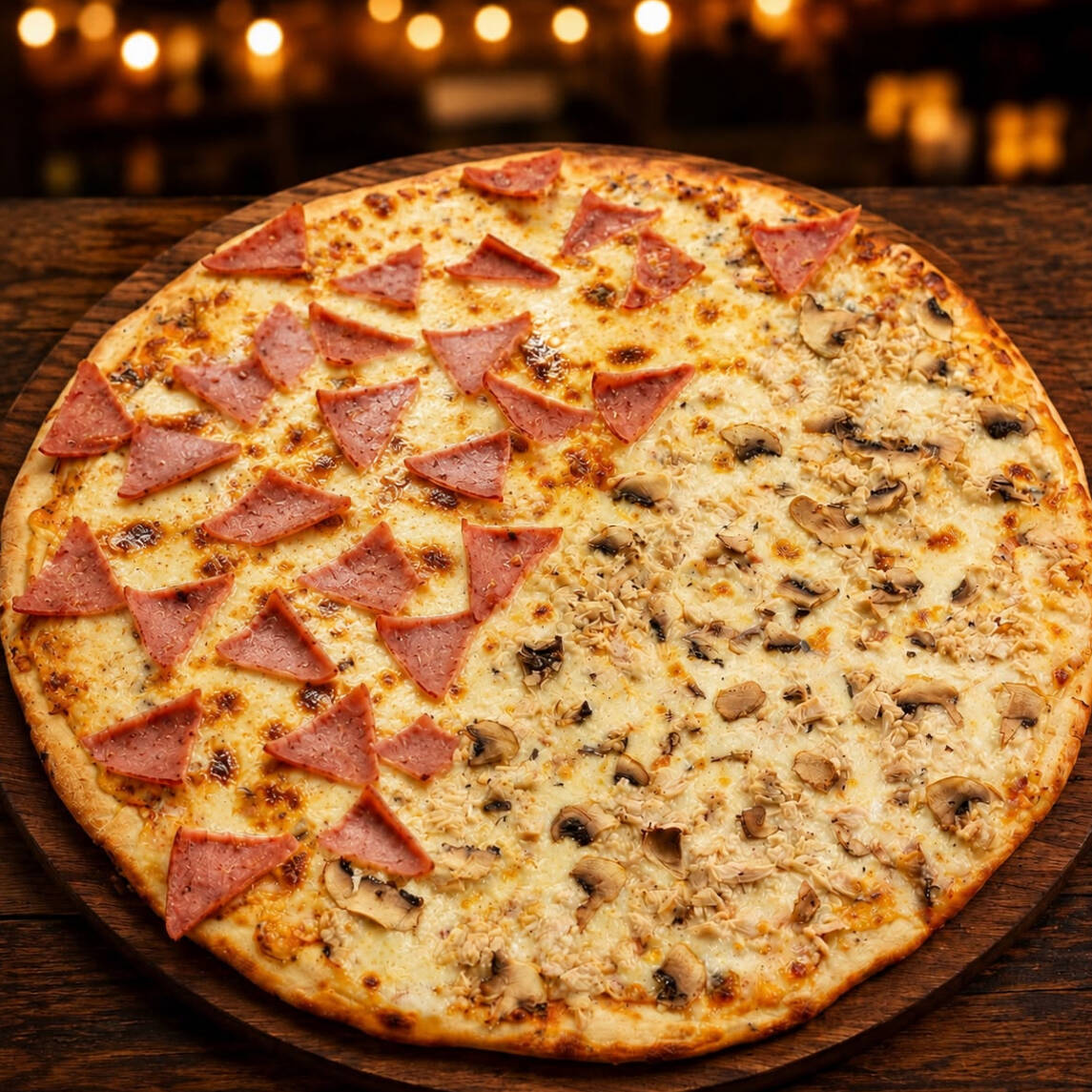 ︎Pizza Extra Grande 10 Porciones 50% OFF⭐