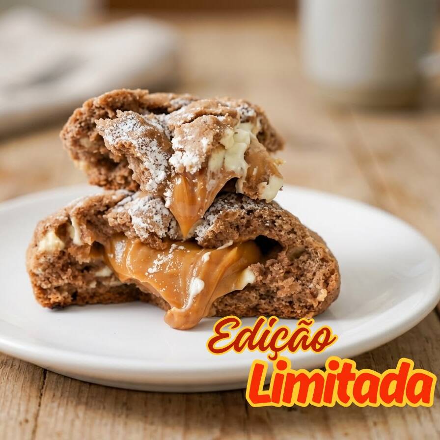 EDIÇÃO LIMITADA!!! O sabor do churros como você nunca viu! Massa artesanal com toque de canela, recheio generoso de doce de leite super cremoso e pedaços de chocolate branco. Crocante por fora, incrivelmente recheado por dentro. Aproximadamente 115g
