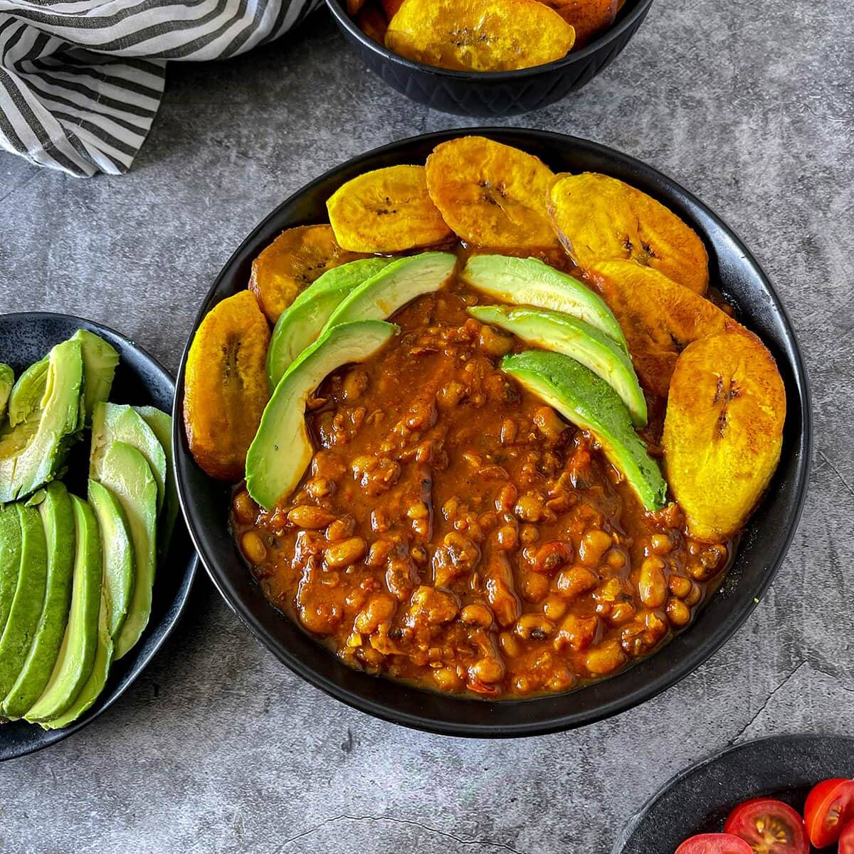 Frijoles con Platano (Cocina Africana)