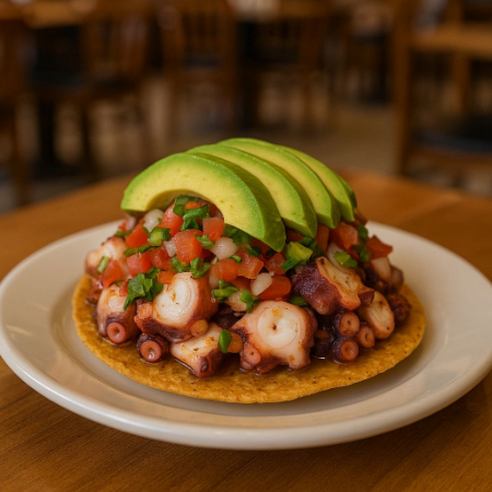Tostada Bajio de Pulpo