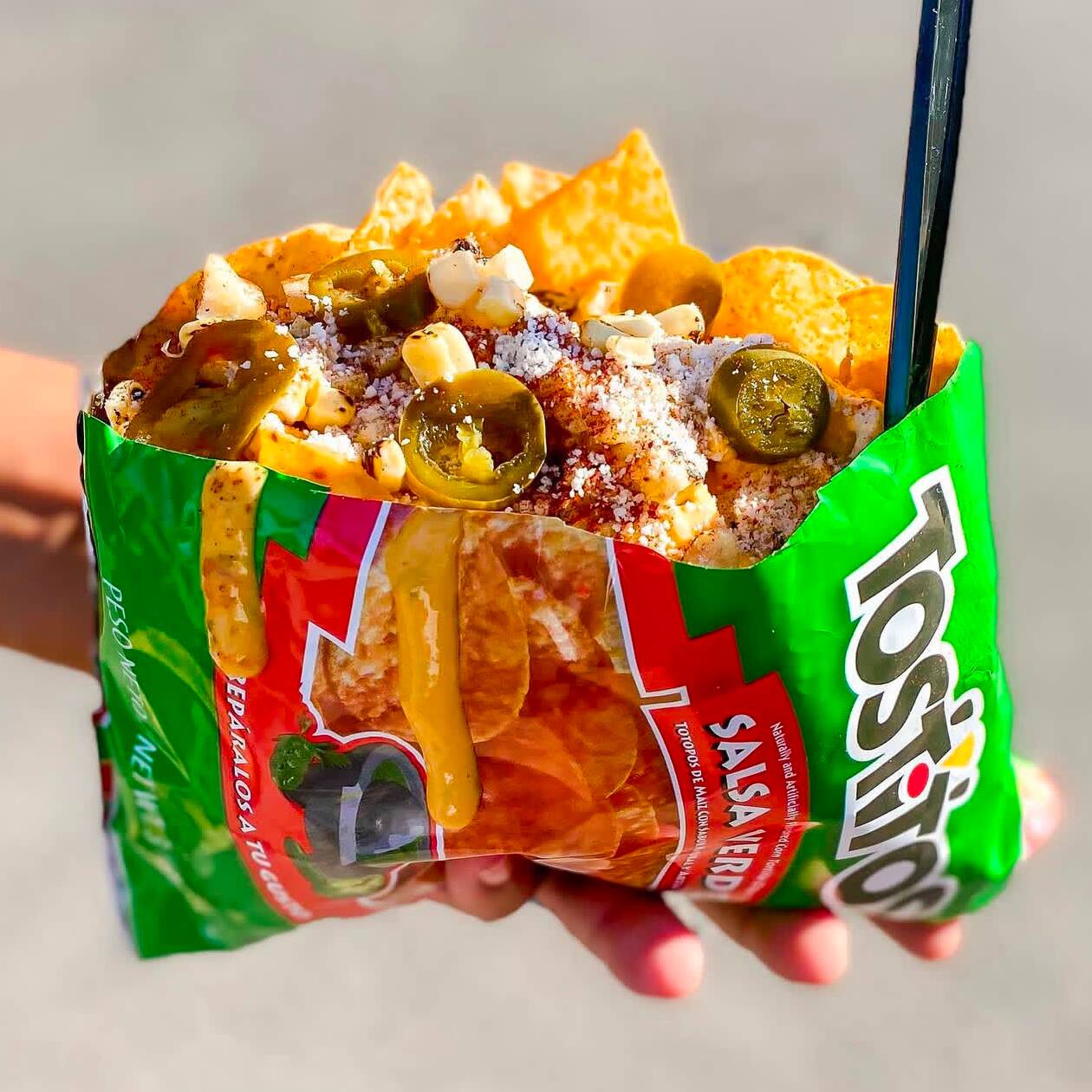 Tostitos con Elote