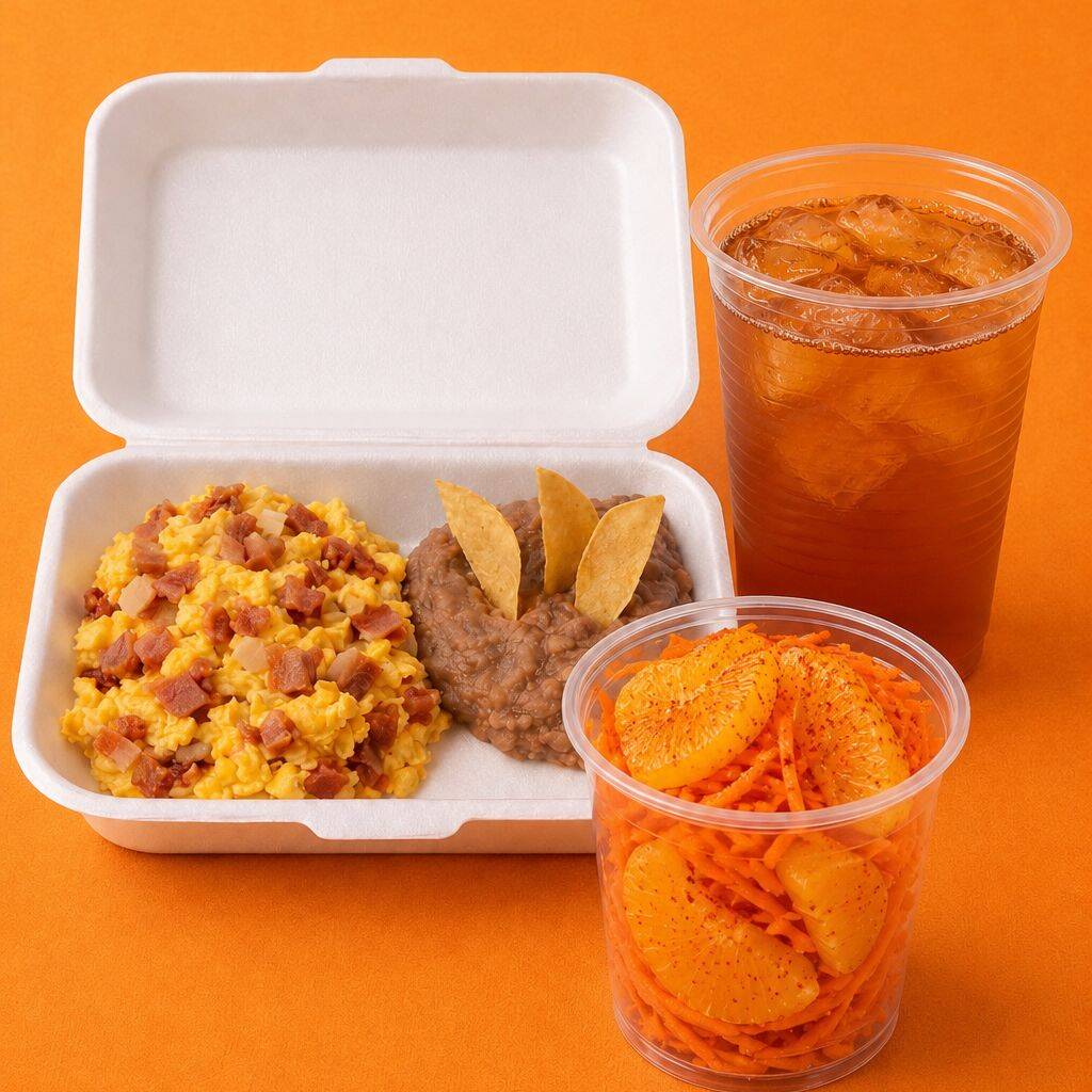 Desayuno completo de huevos