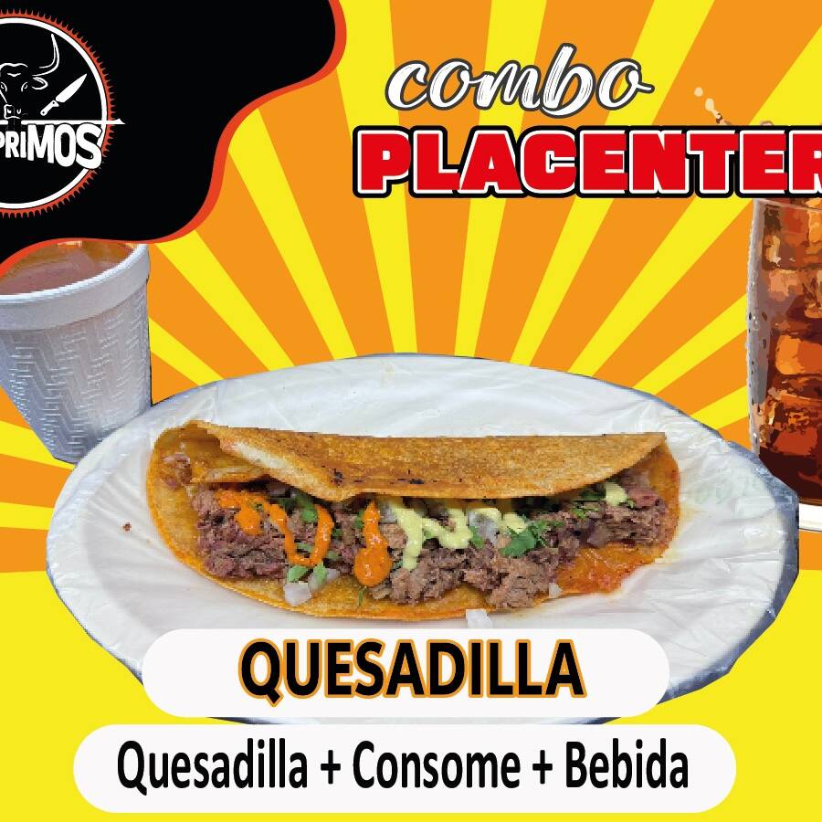 Combo Quesadilla+ Consomé + Agua de Sabor
