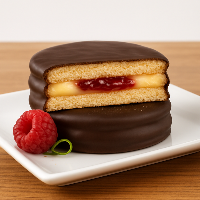 Alfajor Artesanal Limón y Frambuesa