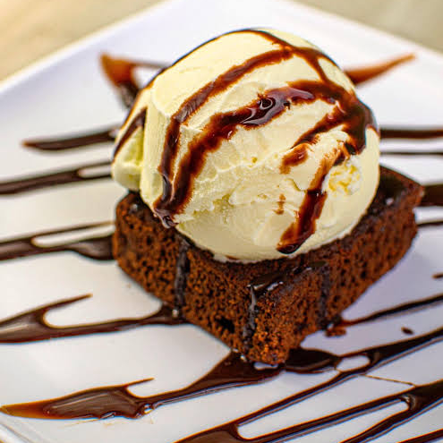 Brownie con Helado