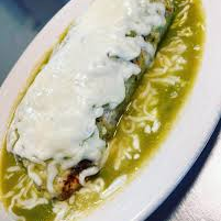 Burrito mojado en Salasa verde