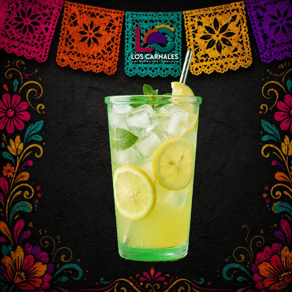 Litro de agua de limón bien fría