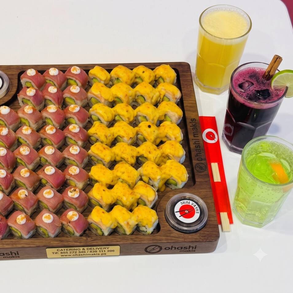 Combo x60 makis + 3 bebidas