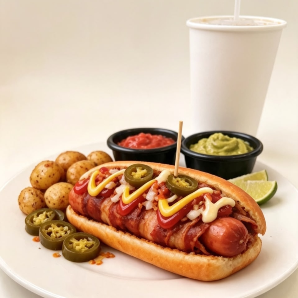 Hot Dog Leyend + Refresco 1L +Papas Cambray