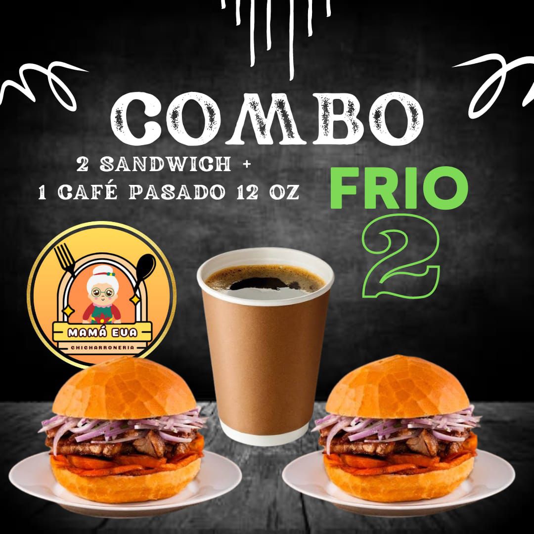 FRIO 2 - 2 Panes + 1 Cafe Pasado 12 oz