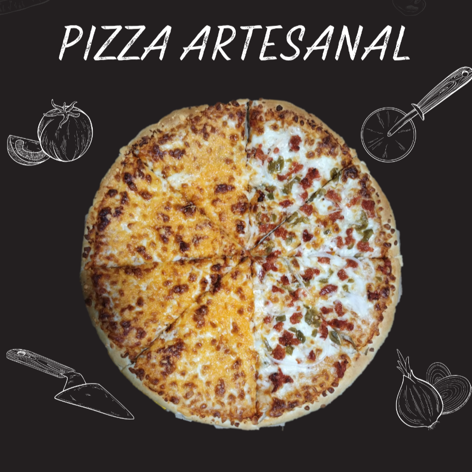 Pizza Grande 3 quesos / Mexicana