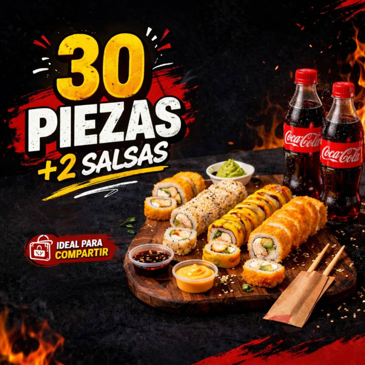 30 Piezas + 2 Salsas Dulces / Elige Tus Piezas
