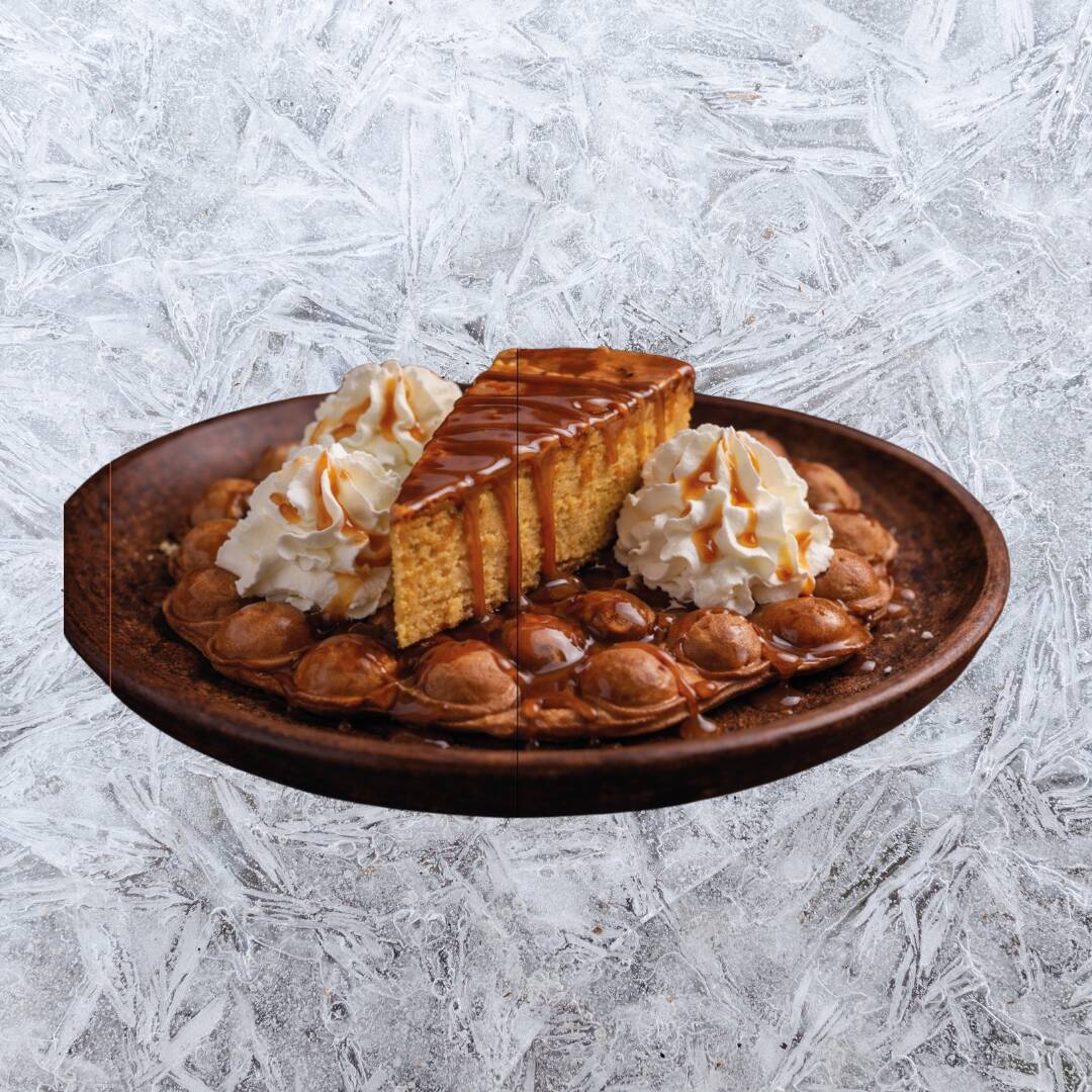 Waffle Flan Napolitano