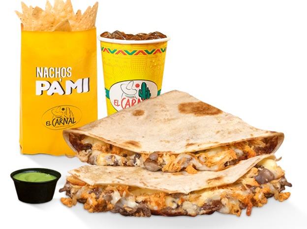 COMBO QUESADILLA POLLO-CHAMPIÑON
