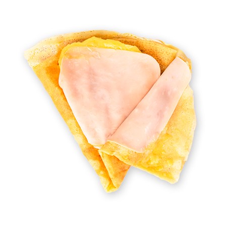Crepa de Pechuga de Pavo con Queso