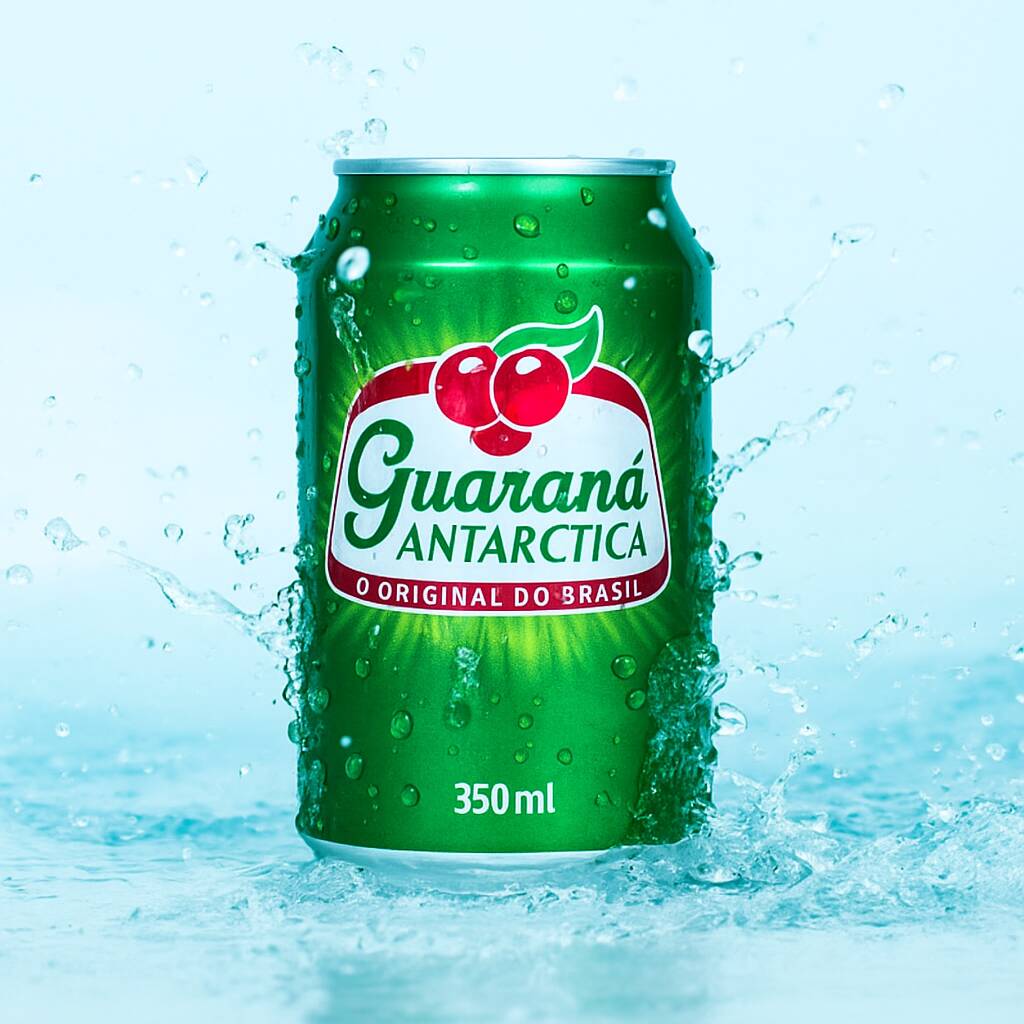 Guaraná Antártica 350 ml, gelada.