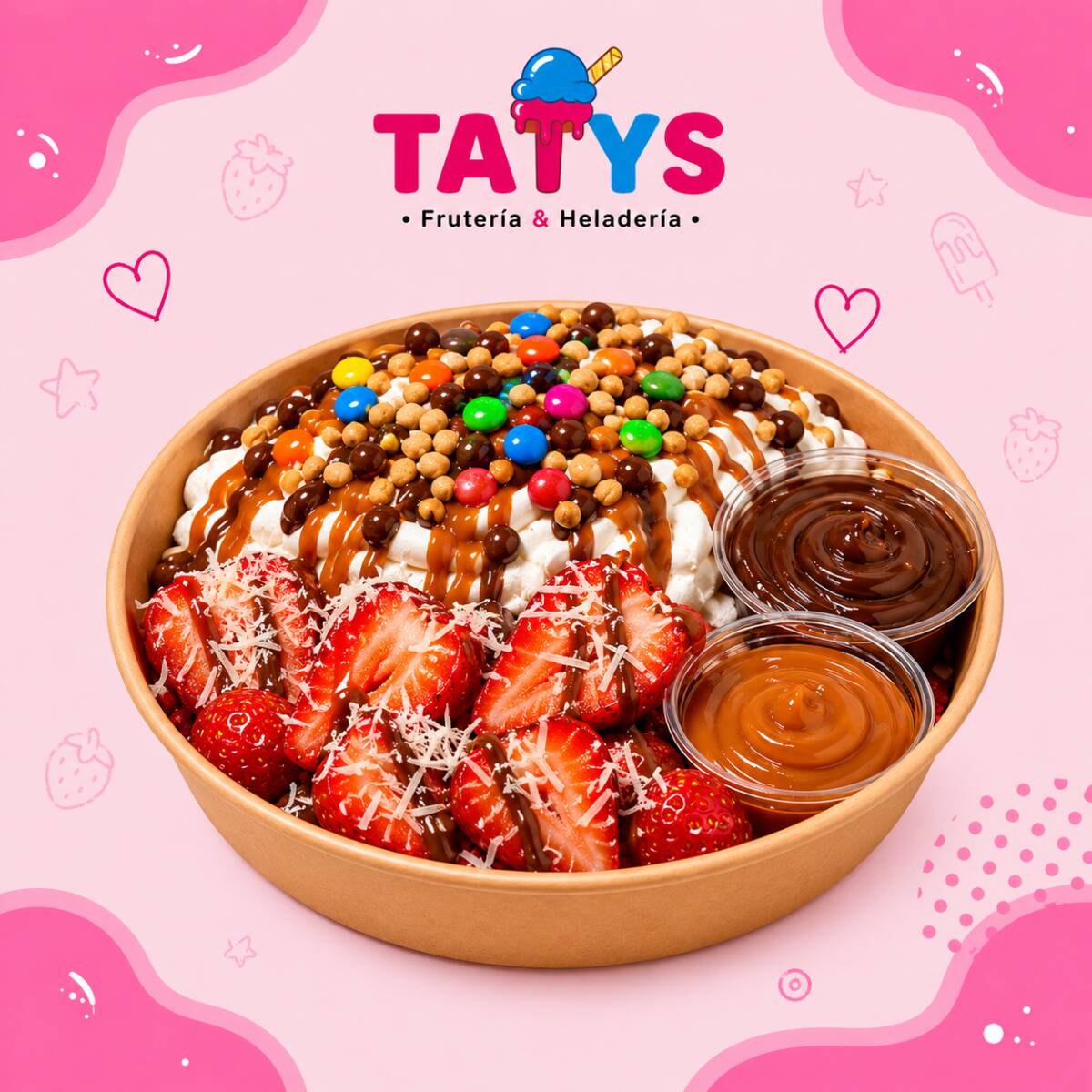 FRESAS CON CREMA GRANDES