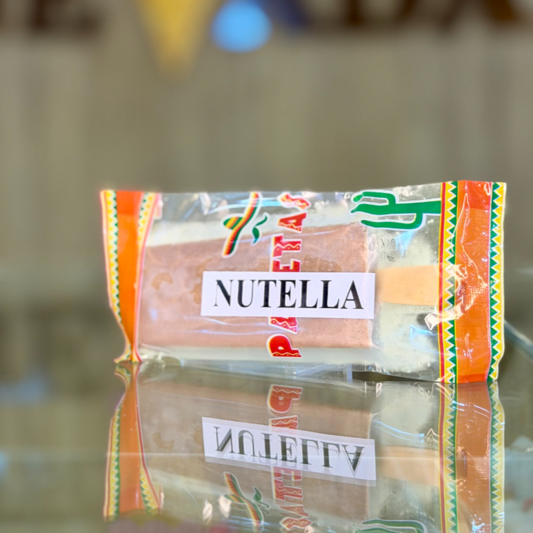 Sorvete Nutella recheada com Nutella