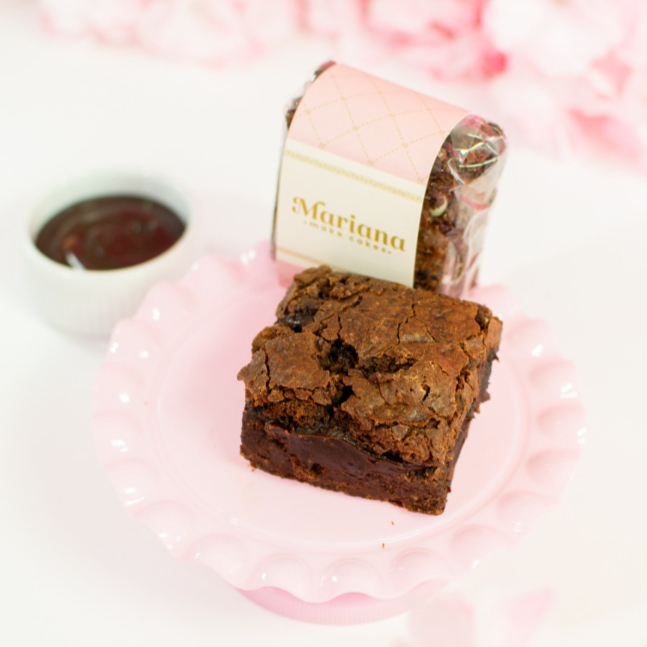 Brownie Recheado com brigadeiro