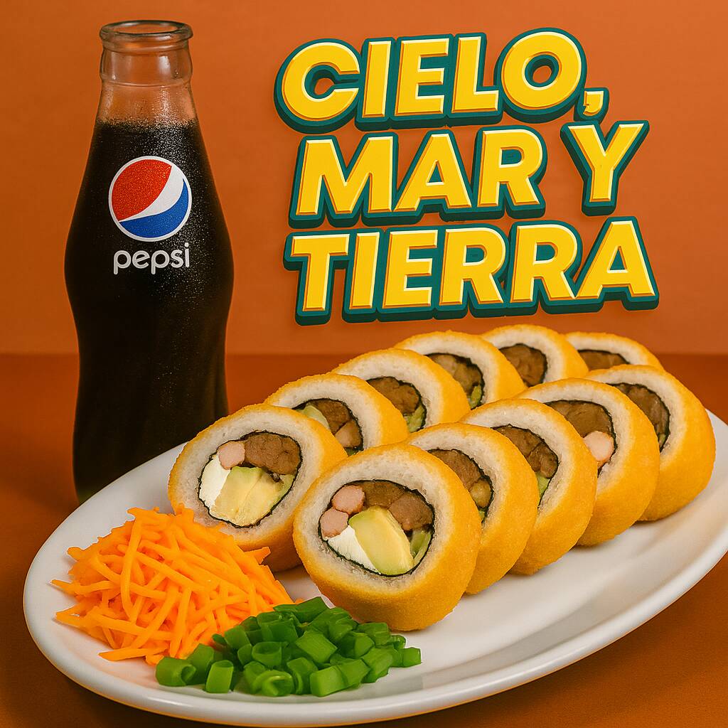 Combo-Cielo, Mar y Tierra + Soda Pepsi