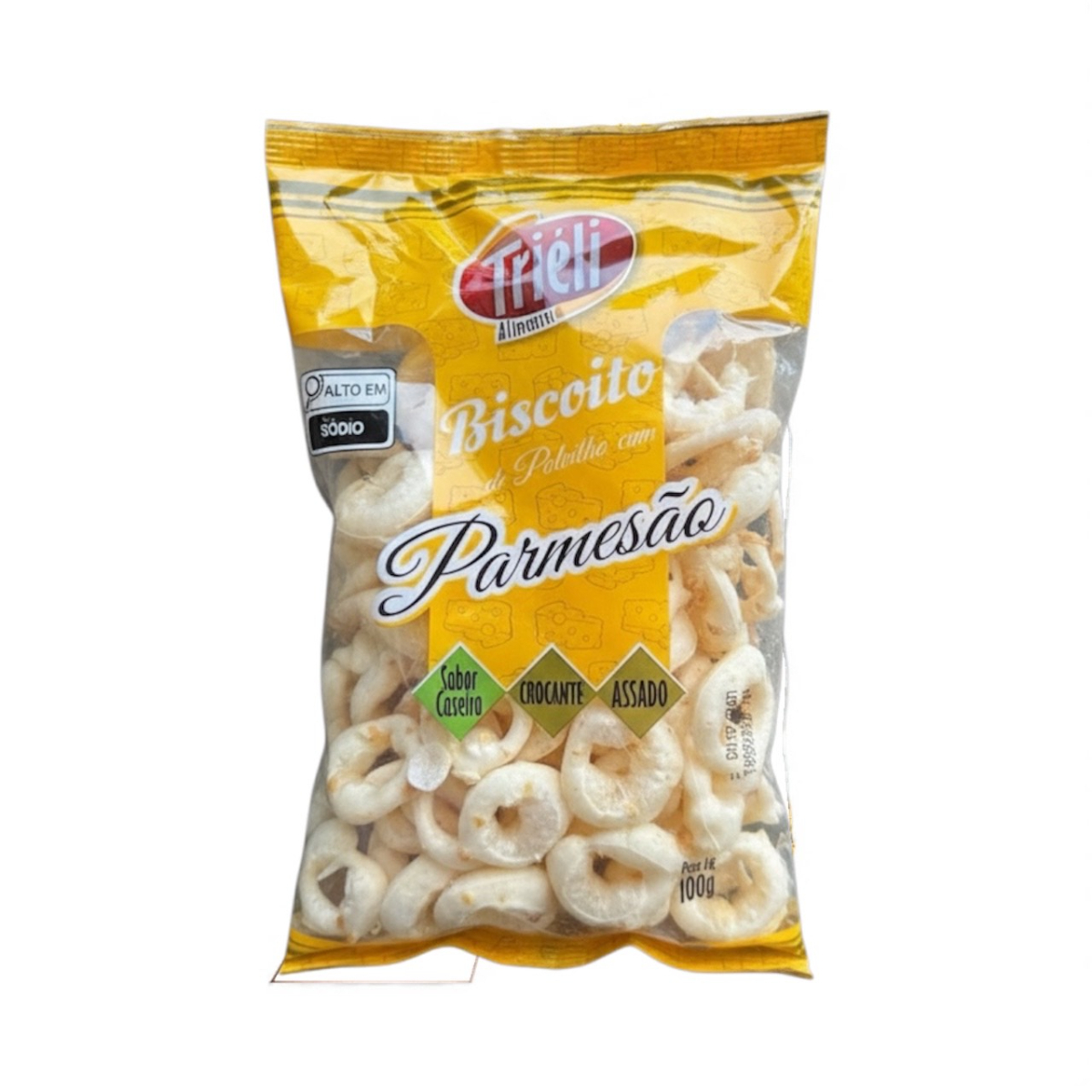 Produzido com queijo parmesão de alta qualidade, este biscoito de polvilho entrega crocância, leveza e um sabor irresistível. A cada mordida, ele traz aquela memória afetiva dos biscoitos assados em forno a lenha — simples, artesanal e delicioso. Perfeito para qualquer momento do Dia: café da manhã, lanche da tarde ou para acompanhar um café fresquinho. Uma vez que você prova, percebe que é impossível comer apenas um. Experimente e descubra por que ele conquista tantos apaixonados por um bom biscoito crocante.