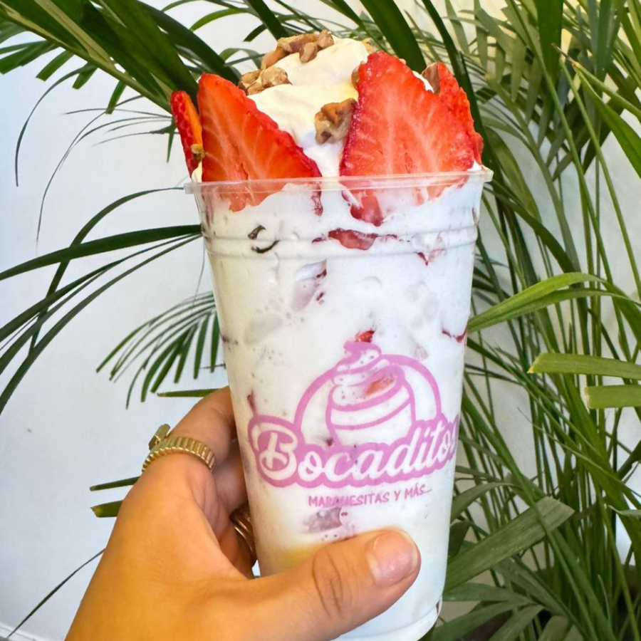 Fresas con crema