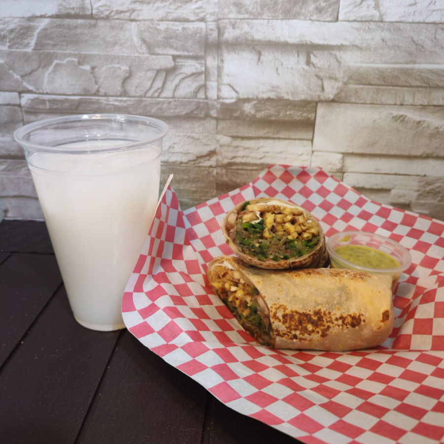 BURRITO POLLO+HORCHATA