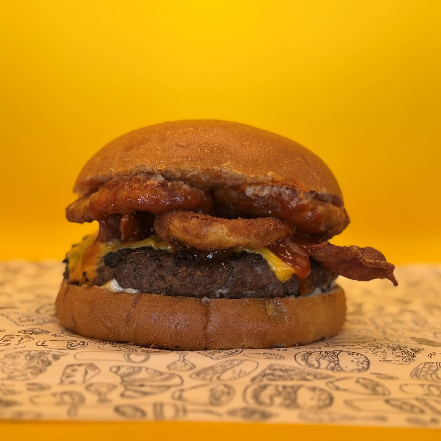 HAMBURGUESA BBQ CRISPY