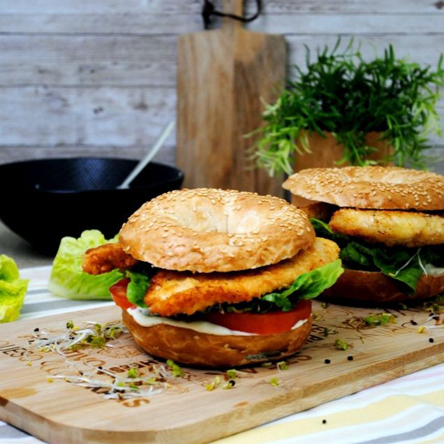 Combo Bagel Tiras de pechuga