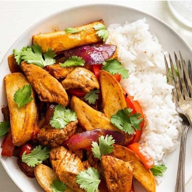 Pollo en trozo con vegetales