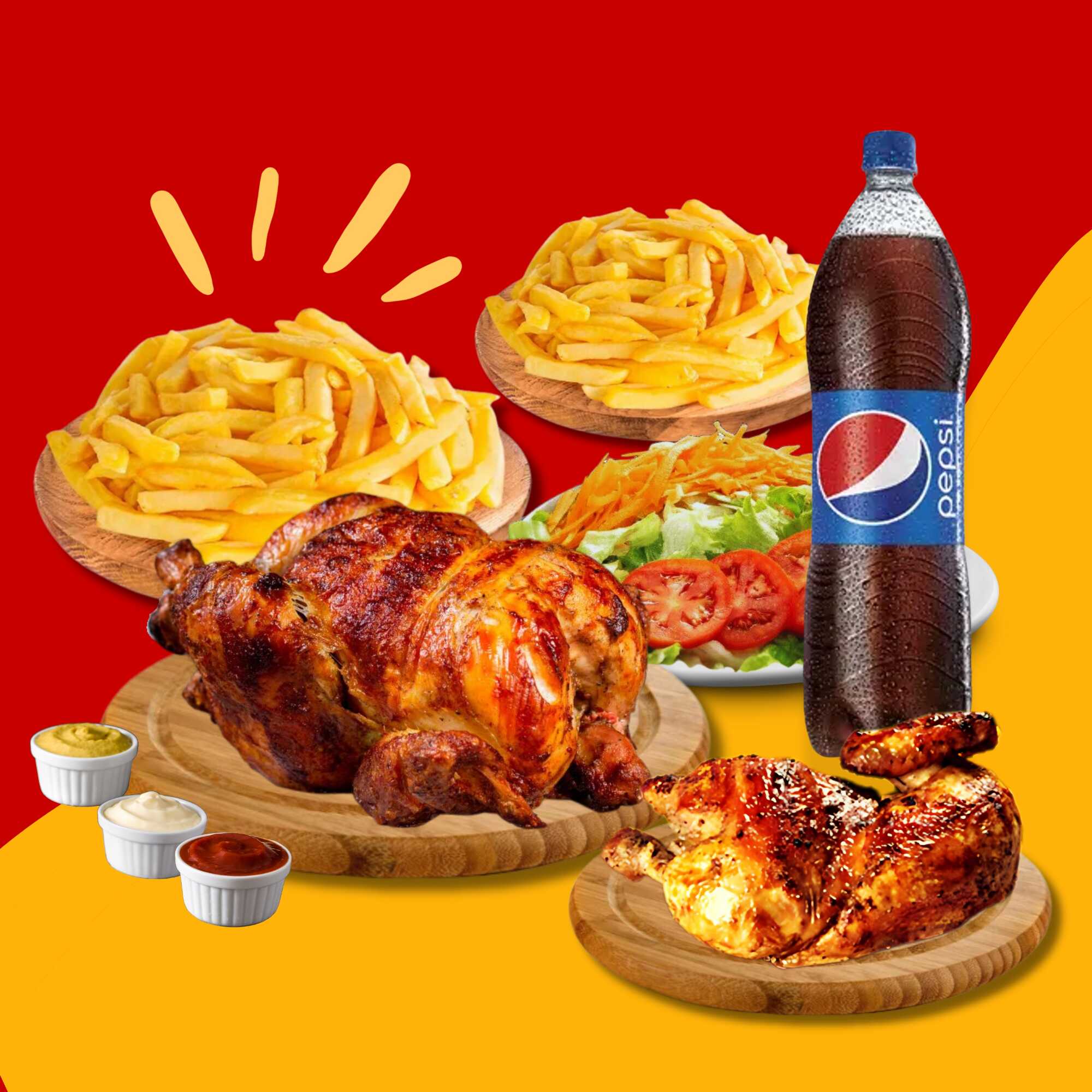Combo 1+1/2 Pollo