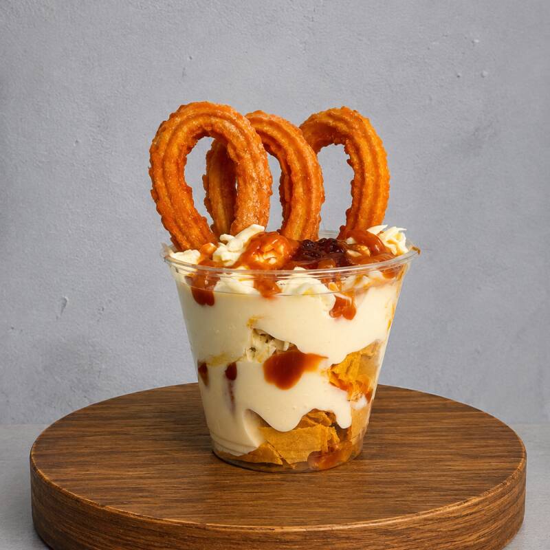 Cuchareable de Obleas + Topping de Churros