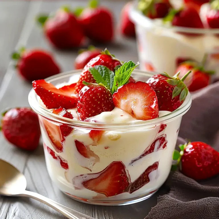 FRESAS CON CREMA