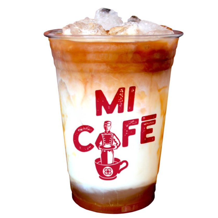 Caramelo Macchiato Helado Mediano