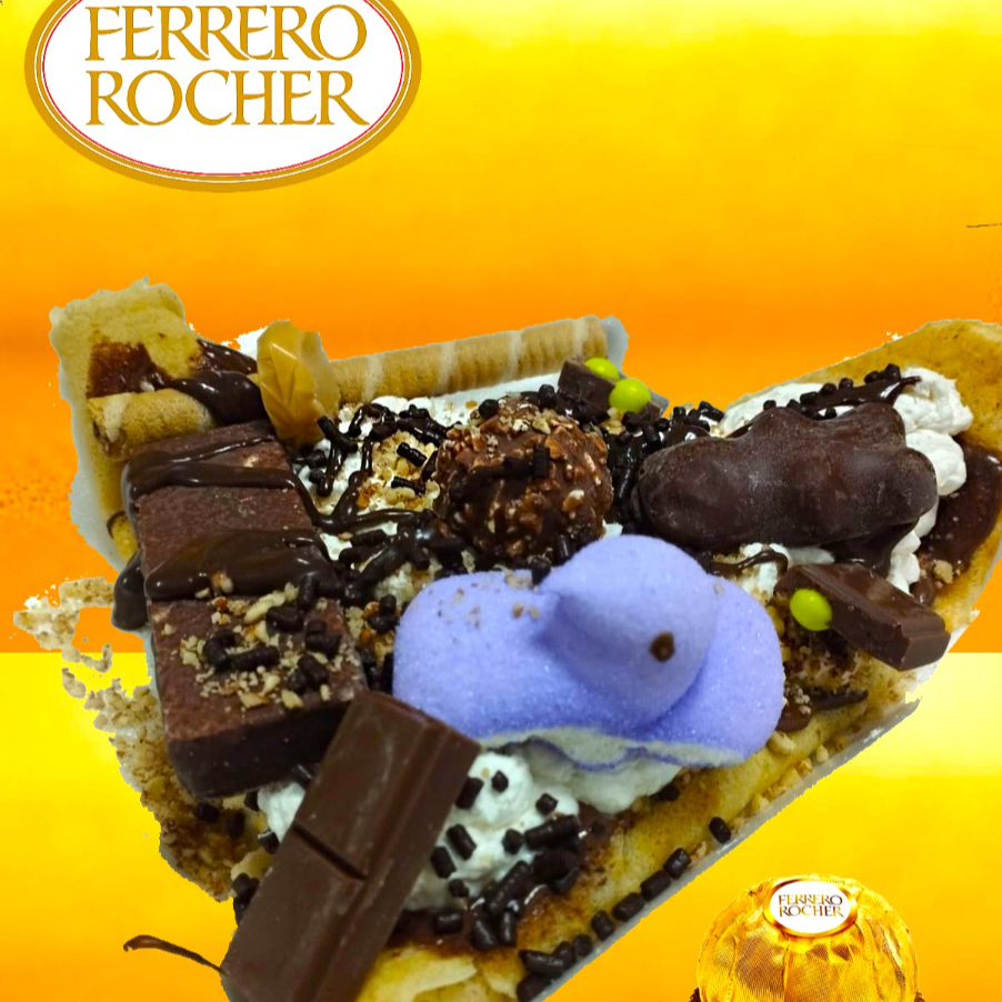 CREPA FERRERO CON NUEZ Y CHANTILLY