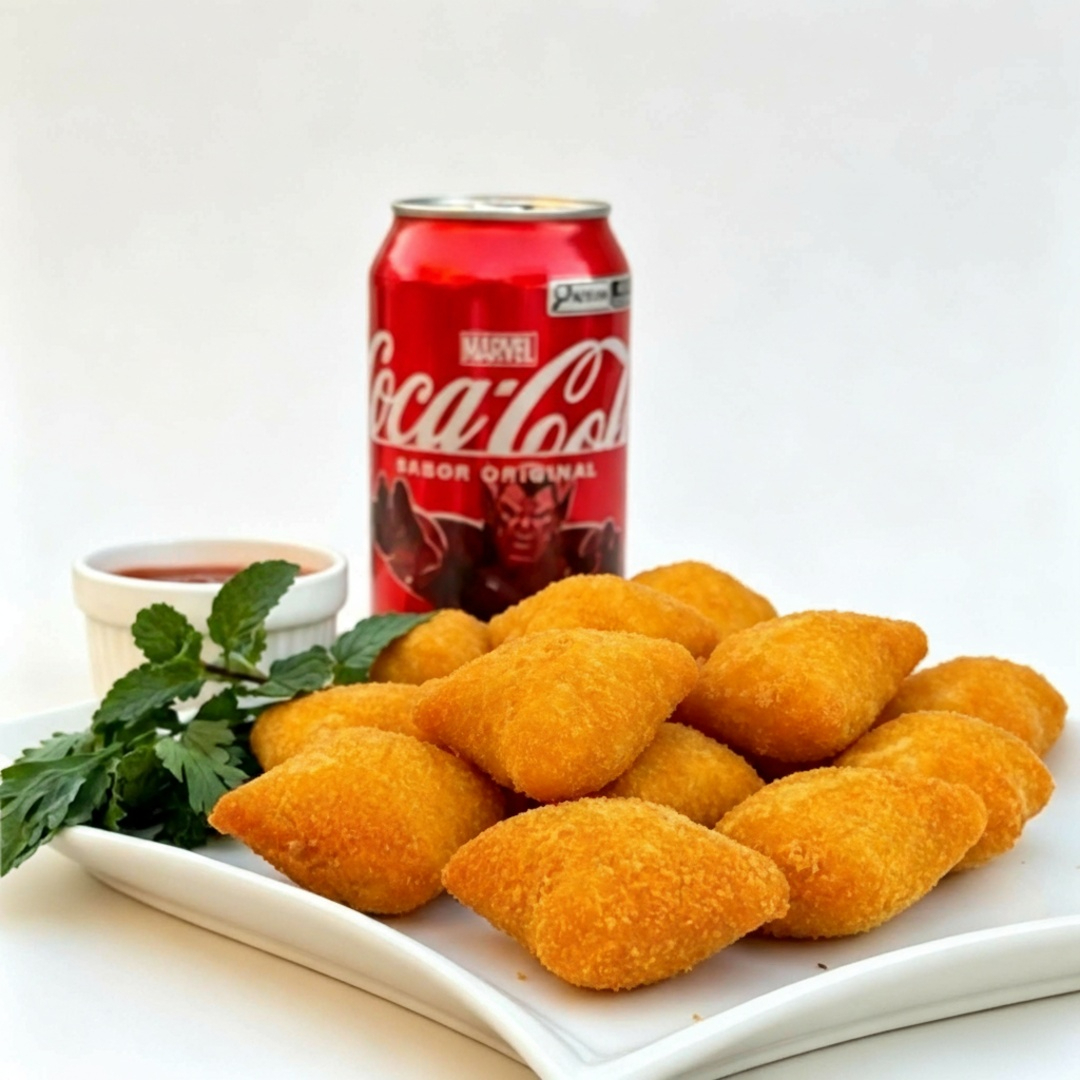 São irresistivelmente sequinhos e crocantes, fritamos na hora.