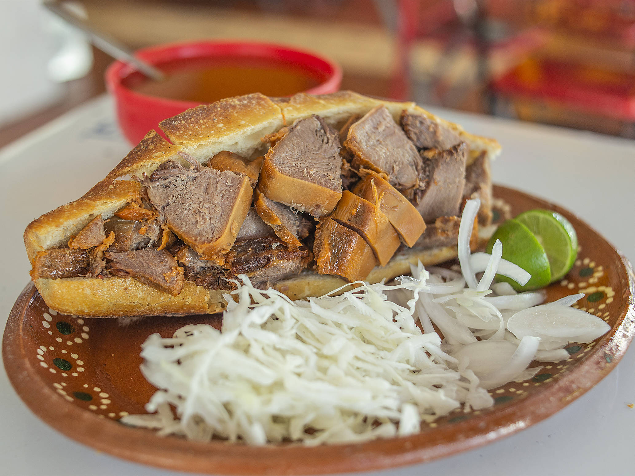 Torta Ahogada de Lengua