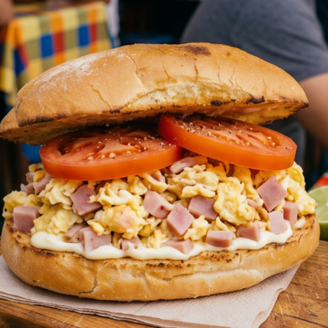 Torta de Huevo con Jamón