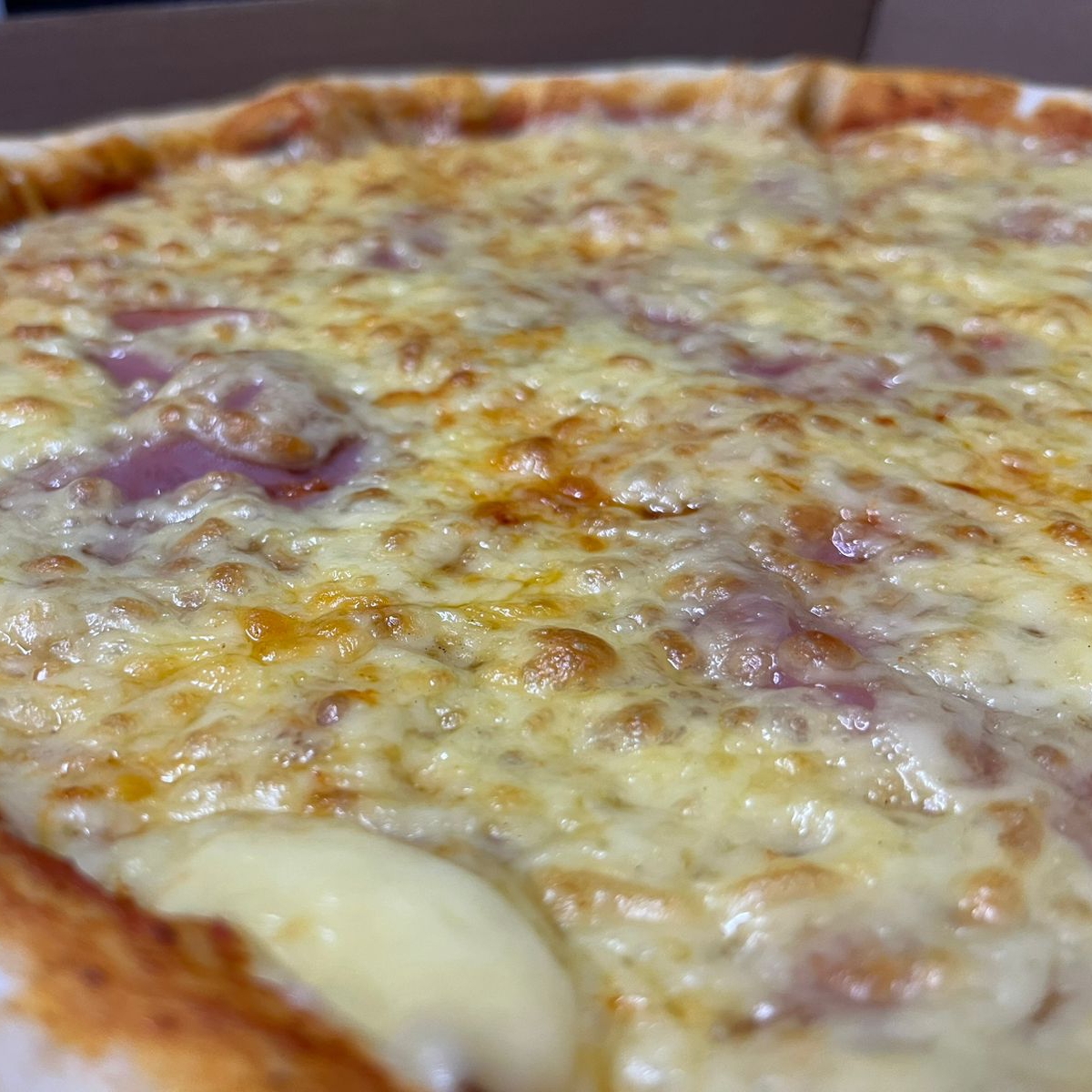 Pizza Grande De Jamon Triangular y Queso